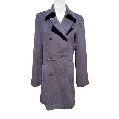 Jil Sander Pea Coat 36 / 4 Wool Cashmere Cashgora Angora Preppy Luxury Heritage