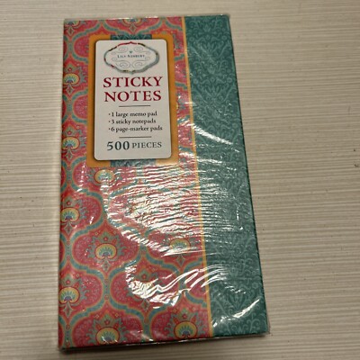 Lily Ashbury Madison Sticky Notes In Hard Case NEW