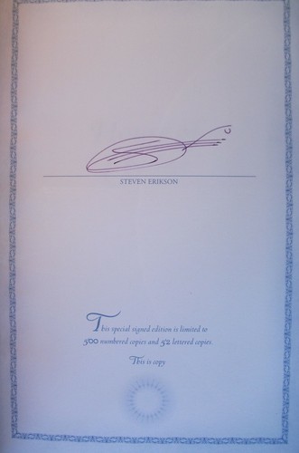 TOLL THE HOUNDS Malazan 8 Steven Erikson US SIGNED LTD 1st ED Subterranean Pr - Picture 2 of 2