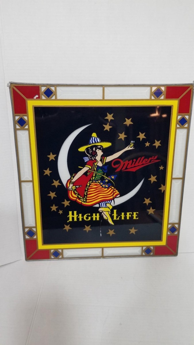 Vintage Miller High Life レトロ広告看板 Vintage Miller High Life レトロ広告看板 Miller High Life