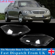 For 2005-2009 Mercedes-Benz S Class W221 Headlight Headlamp Lens Housing Pair UK