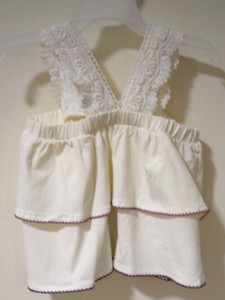 NWT Matilda Jane Enchanted Garden Coconut Tank with Lace Detail Girl's Size 14