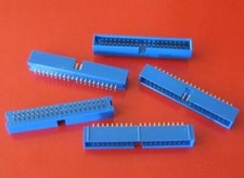 40 Pin Shrouded Box Header 2 x 20  IDC 2.54 Straight Male  Qty 4   NEW  
