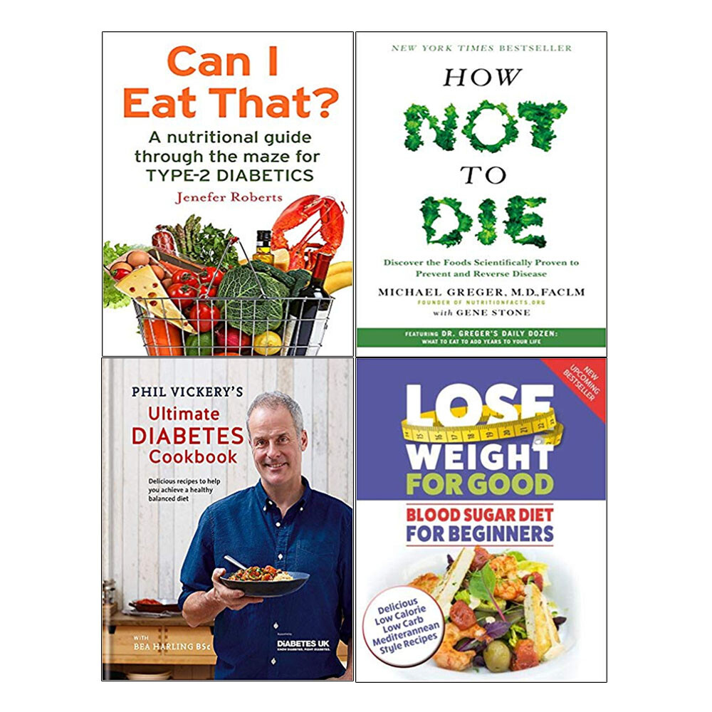 Can I Eat That,Phil Vickery's Ultimate Diabetes Cookbook 4 Books Collection Set