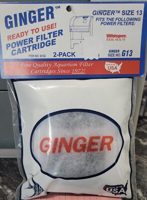 Ginger brand Fits Tetra Whisper EX30 EX45 EX70 L Cartridge 2 Pk