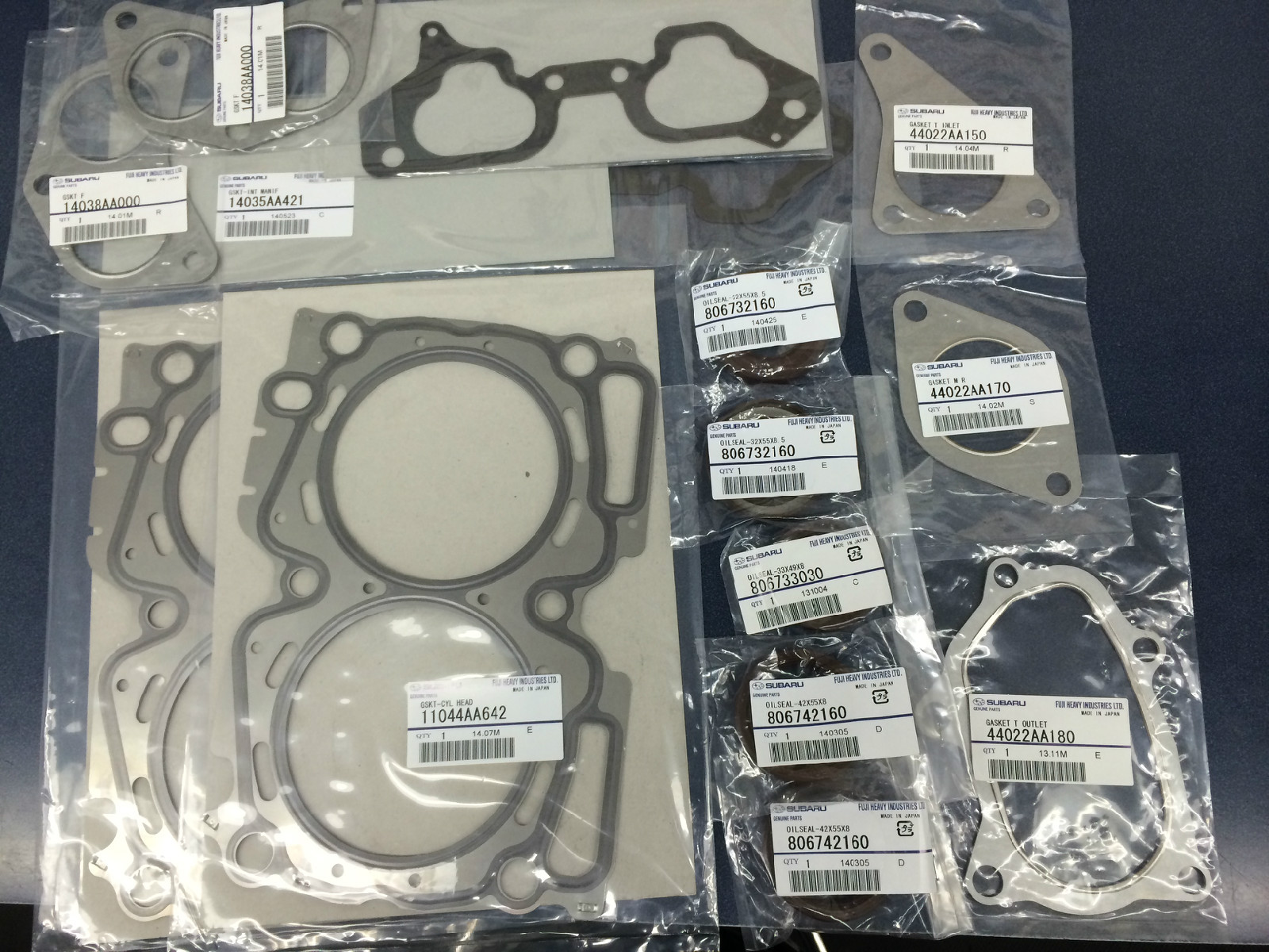 Genuine Subaru MLS Head Gasket Kit Impreza WRX STI Forester XT EJ255