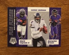 2020 Panini Mosaic Flea Flicker #FF2 LAMAR JACKSON Baltimore Ravens