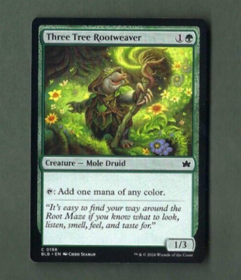 Bloomburrow BLB MTG Magic The Gathering Wall - Three Tree Rootweaver C 0198