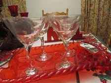 Wavy Stem Martini/cocktail Glasses Set of four GA-A12