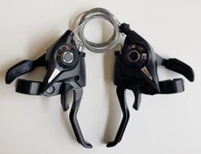 SHIFTER SET HB ST-EF51-7 TRIGGER / V-BRAKE 2F 7x3 BLACK for 21 speeds