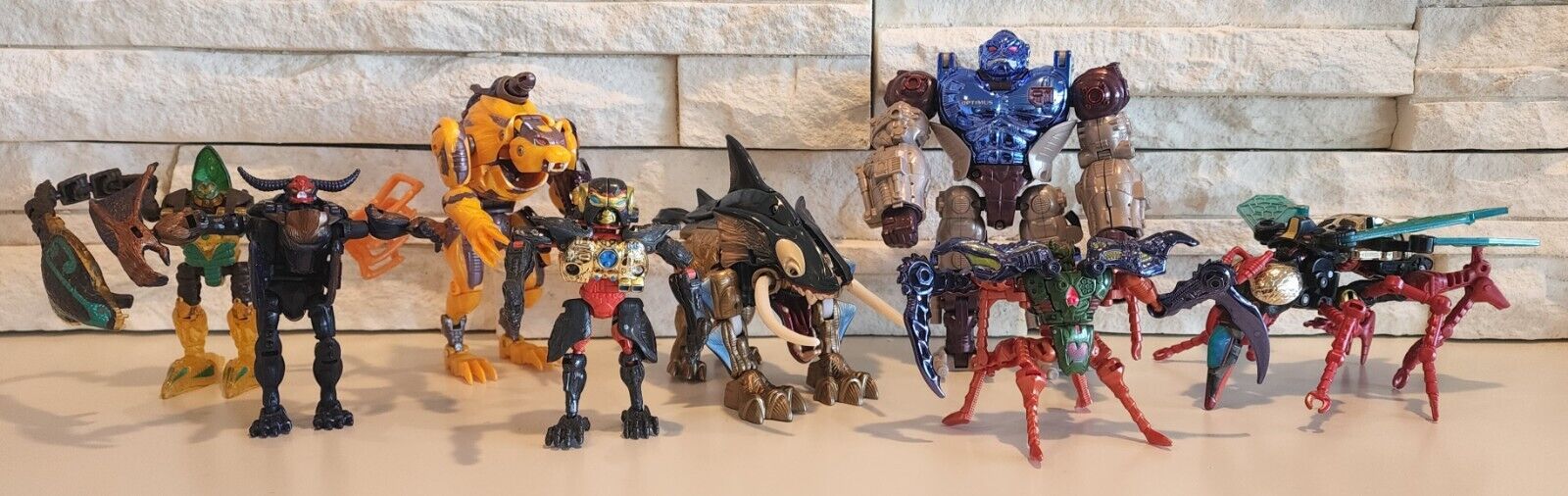 Transformers Beast Wars Action Figure Toy Lot (8) G1 G2 Transmetals Fuzor NICE!!