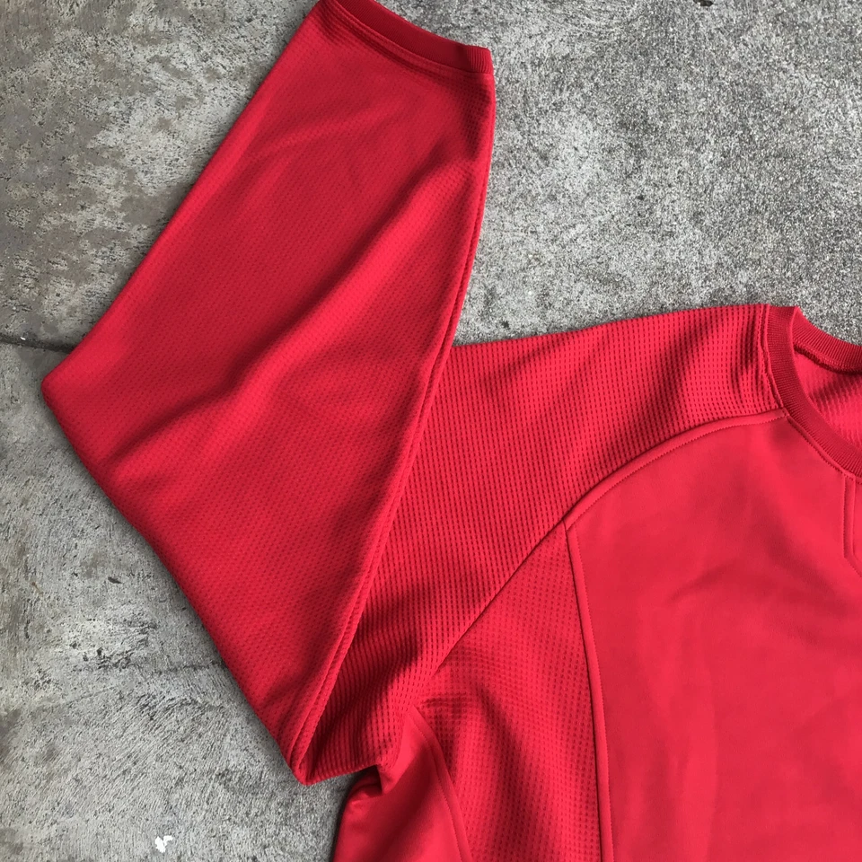 MAJESTIC Los Angeles ANGELS BASEBALL Red Sweater Polyester Size XXL Therma Base - Image 4 of 4