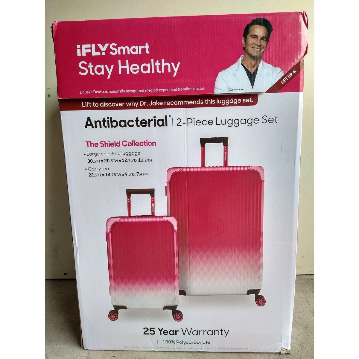 Ifly Smart Shield Collection Antibacterial Travel Set 2 Piece