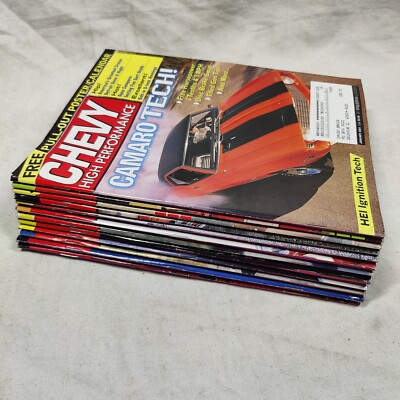 Chevy High Performance Magazine 2001 Complete Year 12 issues Rare Vtg Chevrolet