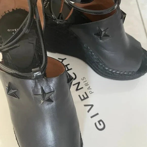 Alpargatas de lujo Givenchy Nettunia Star tacón de cuña talla 40 EU (9,5-10 EE. UU.) Foto 2 de 3