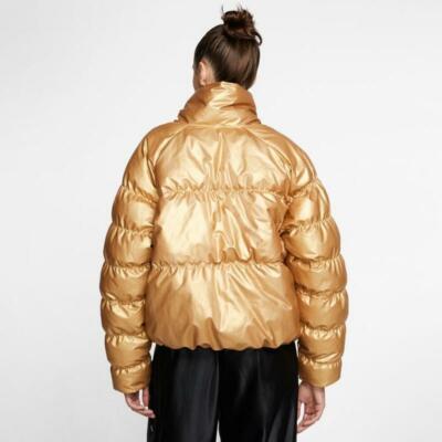 NEW Nike Women's Sportswear Synthetic Fill Shine Jacket Metallic