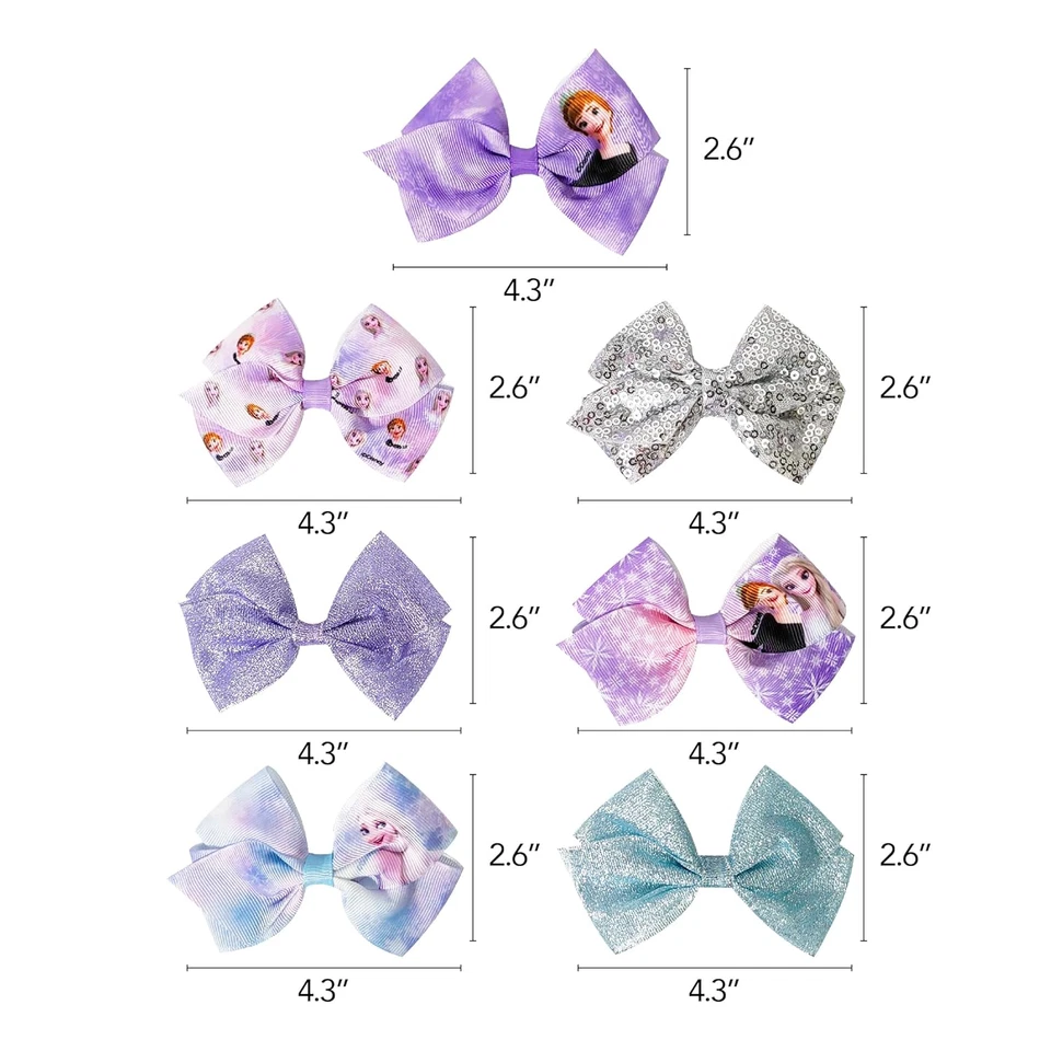 Princesas Disney para niñas, Frozen II 7 piezas Juego de arco con clips de cocodrilo Foto 3 de 4