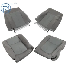 Driver+Passenger Top Bottom Cloth Seat Cover For 2011-2013 2014 Ford F150