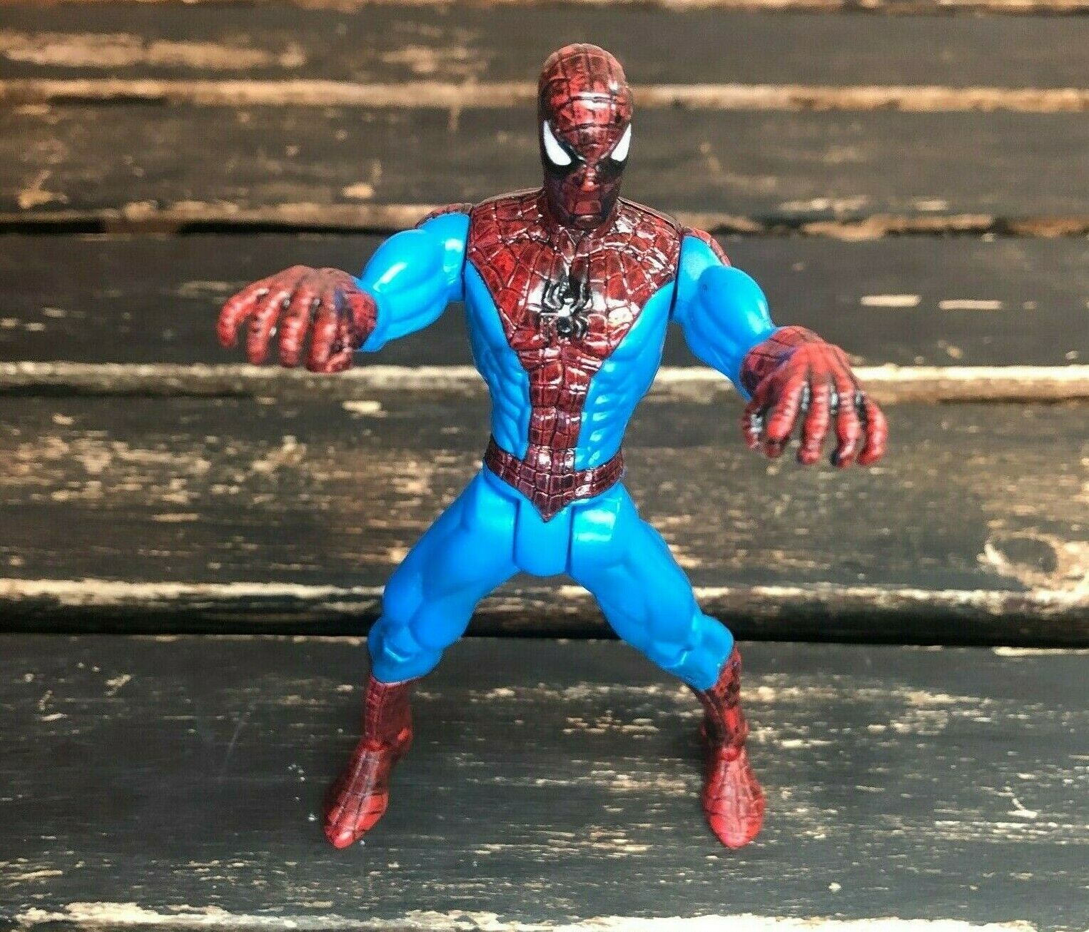 Vintage Marvel Spider Man Flip N Swing Toy Biz Comic Retro Action Figure 1999
