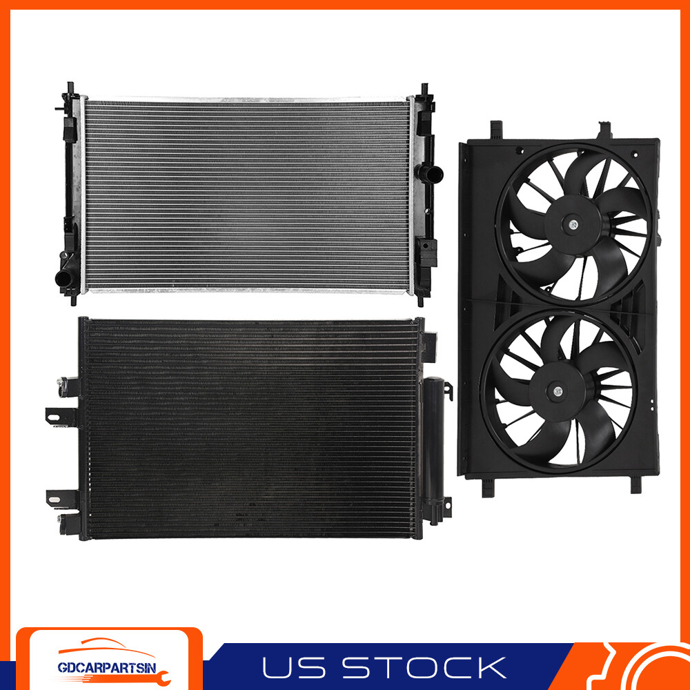 2010-2012 Dodge Caliber Dual Cooling Fan & Radiator Condenser Assembly Replacement