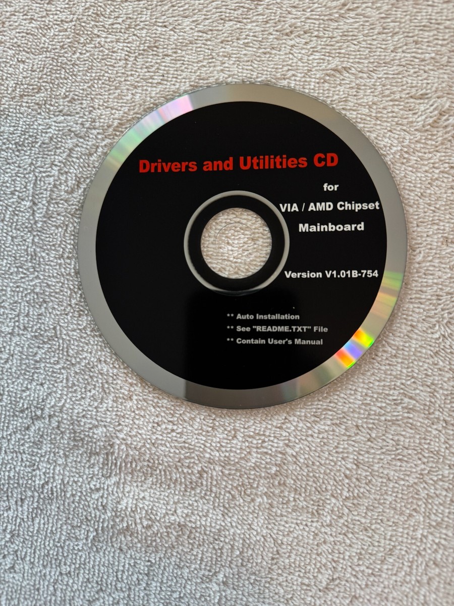 Drivers and Utilities CD for VIA/AMD Chipset Mainboard CD ONLY