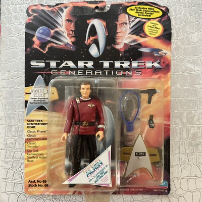 STAR TREK GENERATIONS KIRK ACTION FIGURE NEW