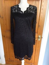 Lace Midi Dress by VILA Size 12 Black NWT (RRP £36)