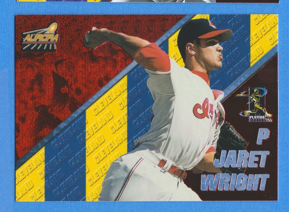 1998 Aurora Pennant Fever Red #27 Jaret Wright Indians