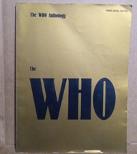 The Who Anthology--Piano/Vocal/Guitar Music Book--- Paperback