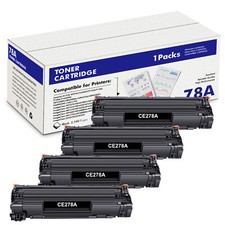 4 Pack CE278A Toner Fits For HP 78A LaserJet Pro P1566 1606DN M1536DNF MF4550D