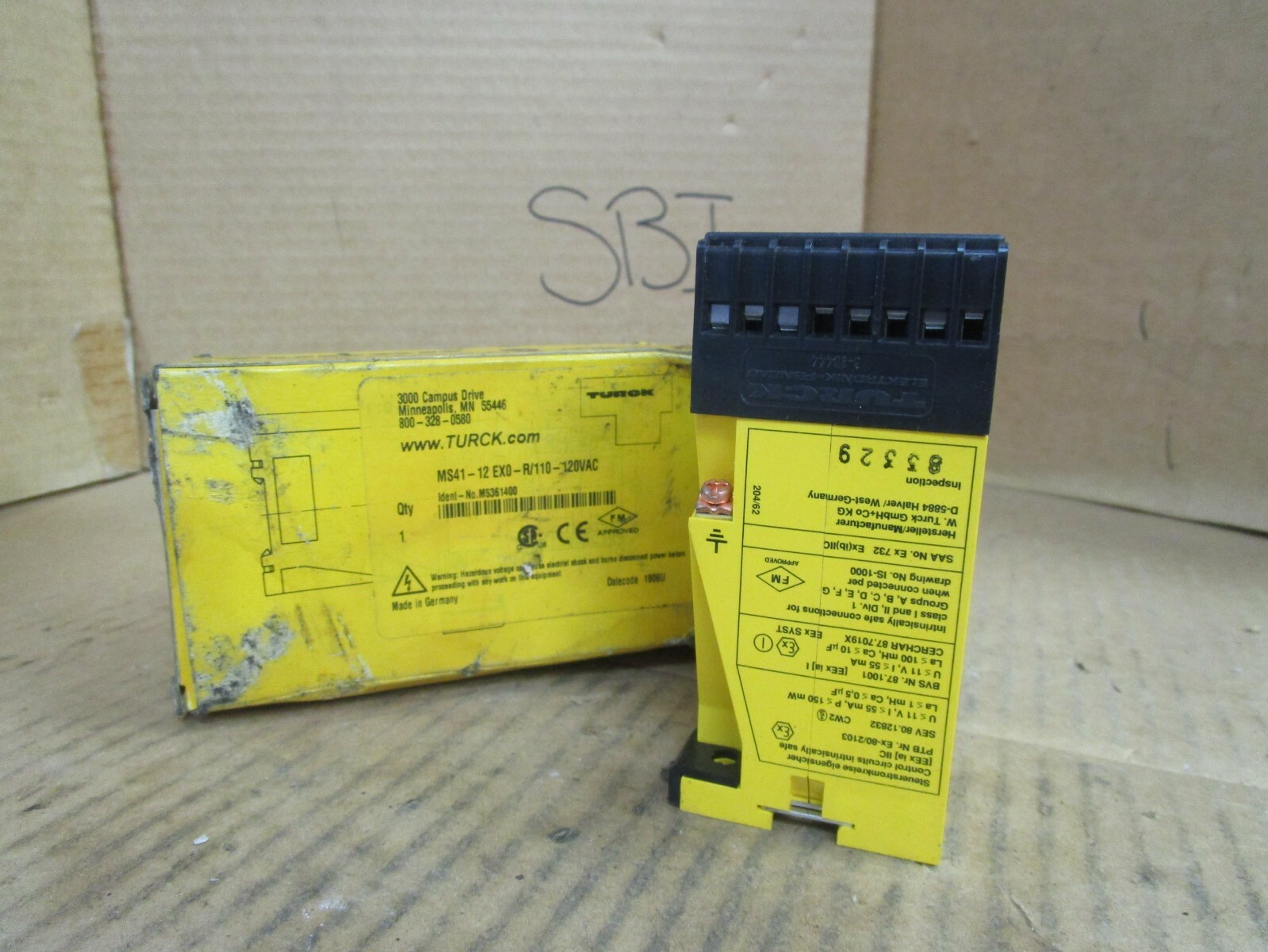 Turck Power Supply Relay MS41-12 EX0-R/110-120VAC MS41-12 EX0-R New