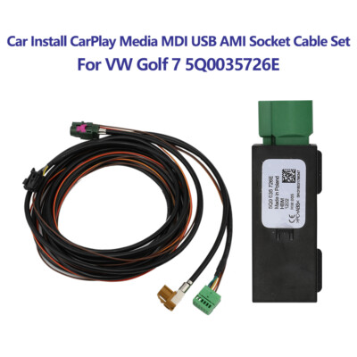 5Q0035726E For VW Golf 7 Passat MIB2 Carplay Module USB Socket Connect Cable Set