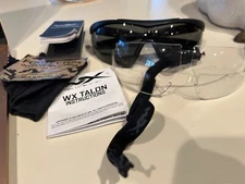 USGI Wiley X CHTAL1 Wx Talon Advanced Sunglasses Apel, Black