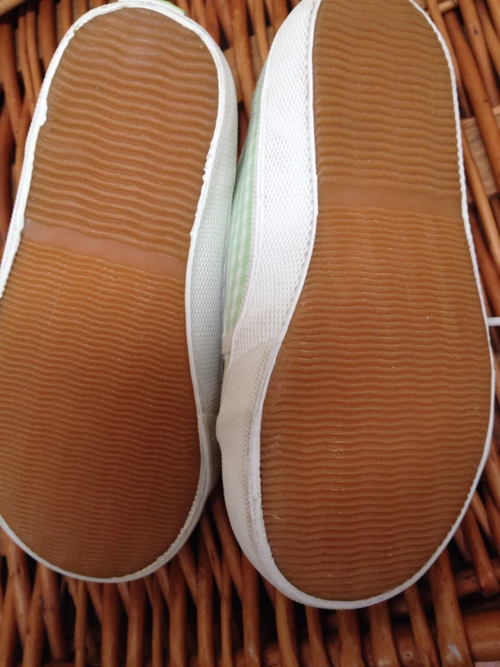 Clásico GAP NIÑOS GINGHAM Tenis Zapatos Verde Niñas Niños Playa (10) 11 Foto 3 de 3