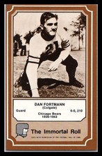 Dan Fortmann 1975 FLEER Football The IMMORTAL ROLL #20 CHICAGO BEARS EX-NM HOF