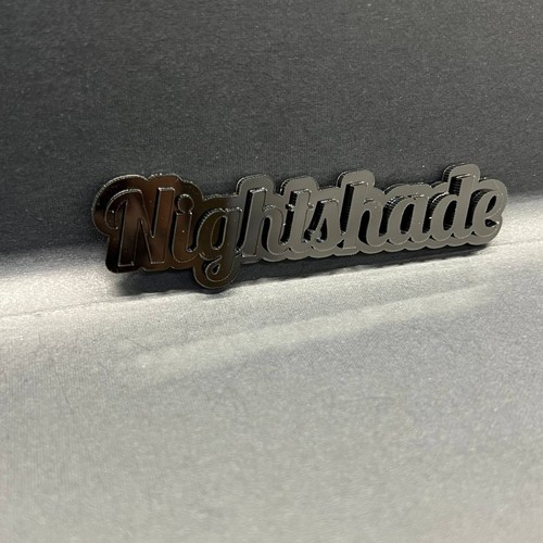 1PC Nightshade Emblem – 3D Acrylic Tailgate or Fender Badge for Car, SUV - Bild 5 von 9