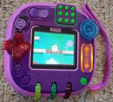 LeapFrog RockIt Twist Rotatable Educational Learning Game System Purple Rocket