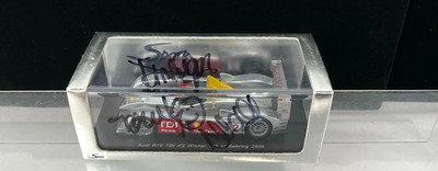 RARE MINIMAX SPARK 2006 MODEL 1:43 AUDI Signed McNish, Kristensen and Capello