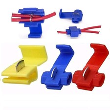 125PCS Solderless Quick Splice Snap Wire Connector,Insulated Crimp Connectors to