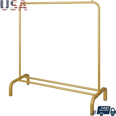 High-Quality Garment Rack W/ Shoe Storage Easy Install Clothes Organizer New