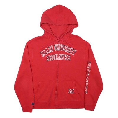 JANSPORT Damen Hoodie Full Zip Rot Miami University Redhawks Größe L