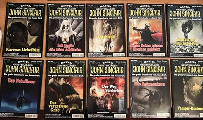 10x John Sinclair-Hefte Geisterjäger 1. Auflage Jason Dark 1691 1820 1822-1829