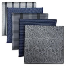 5 Pack Men's Pocket Squares Set 12.6" Formal Handkerchiefs for Suits Weddings...