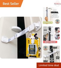 Adjustable Cat Door Latch and Stopper Dog Proof Pet Gate Alternative