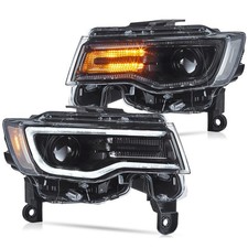 Vland Full Led Headlights Fit 2014-2022 Jeep Grand Cherokee W Blue Animation Vland Full Led Headlights Fit 2014-2022 Jeep Grand Cherokee W Blue Animation