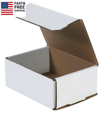 White Literature Corrugated Cardboard Mailing Boxes, 13" X 10" X 2", Pack of 50