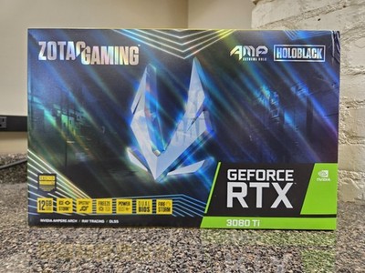 SEALED Brand New Zotac RTX 3080ti HoloBlack 12gb Graphics Card