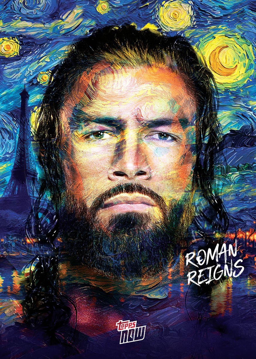 2025 Topps Now Card CLIP Roman Reigns Clash in Paris -25 Cents Shipping!