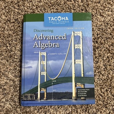 Discovering Advanced Algebra 3rd Edition Kendall Hunt Hardcover Textbook