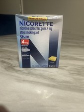 Nicorette Nicotine Gum, 4mg - 170 Count Original Flavor Expires 4/2027